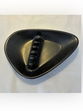 ANHOLT ASHTRAY Black Boomerang Vintage Atomic MCM Collectors